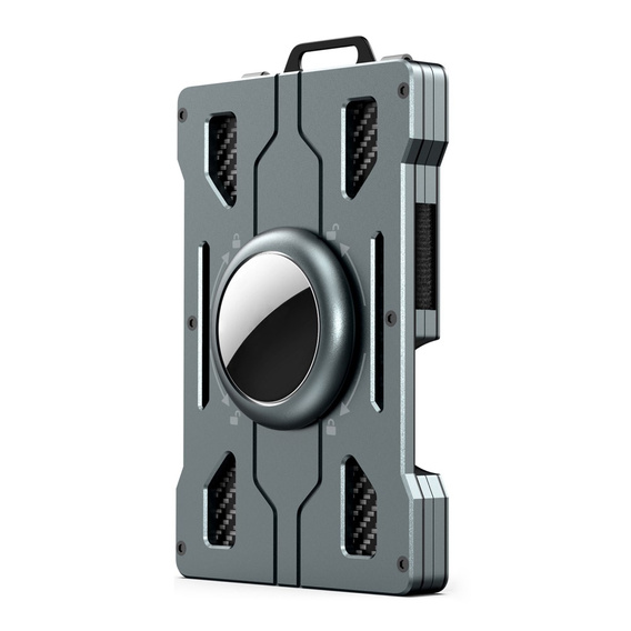 Etui na kartę z miejscem na AirTag 2 / 1, Multifunction Case, Czarne