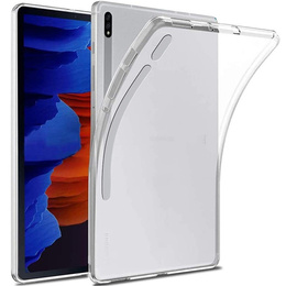Etui do Samsung Galaxy Tab S7+ Plus / S8+ Plus, Silikonowe, Przezroczyste