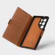 Etui skórzane do Samsung Galaxy S24 Ultra, ERBORD LeatherWallet, brązowe