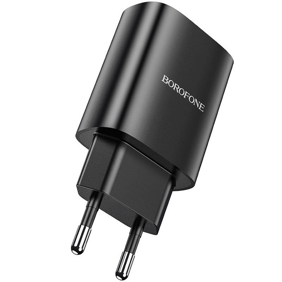 Borofone BN1 Innovative – ładowarka sieciowa USB-A 2,1 A - czarna