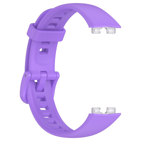 Pasek Silikonowy do Huawei Band 8 / Huawei Band 9 / Huawei Band 10, Fioletowy