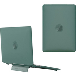 Etui Hard Case do MacBook Air 13 2018 2019 2020 A1932, A2179, A2337, z podstawką, Zielony