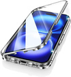 Etui Magnetic Dual Glass MagSafe do iPhone 16, srebrne