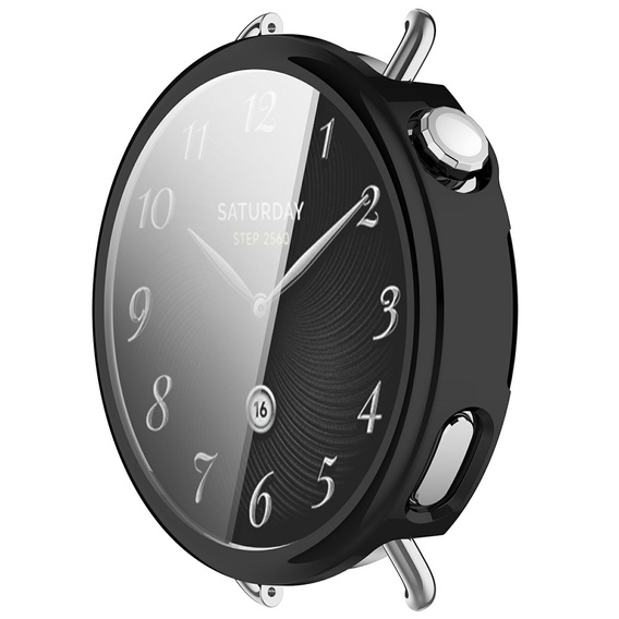 2w1 Etui z Osłoną na ekran do Xiaomi Watch S4 41mm, czarne