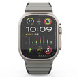 Pasek Magnetyczny do Apple Watch 1/2/3/4/5/6/7/8/9/10/11/SE Ultra 1/2/3 42/44/45/46/49mm, Szary