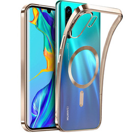 Etui do Huawei P30 Pro, MagSafe Hybrid, złote