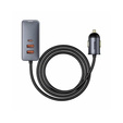 Baseus ładowarka samochodowa Share Together 2 w 1 PD 120 W - Szara