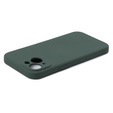 Etui do iPhone 15, Silicone Lite, ciemnozielone
