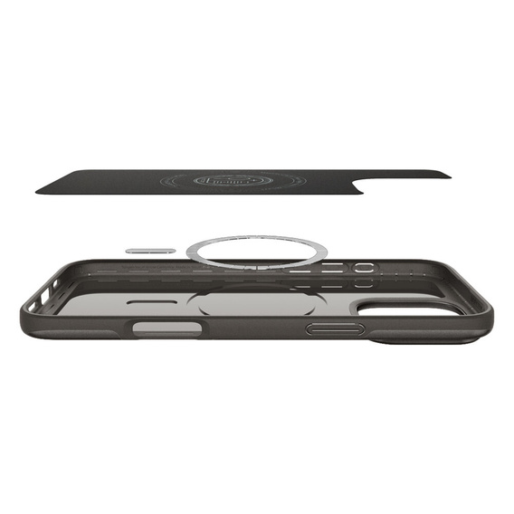 Etui Spigen do iPhone 16 Pro, Thin Fit Mag, szare
