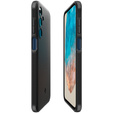 Etui Spigen Case do Samsung Galaxy M35 5G, Essential SandBlast, Matowe, Czarne + Szkło