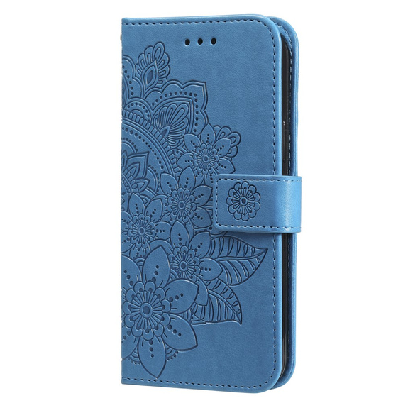 Etui z klapką do Samsung Galaxy M34 5G, Mandala, niebieskie