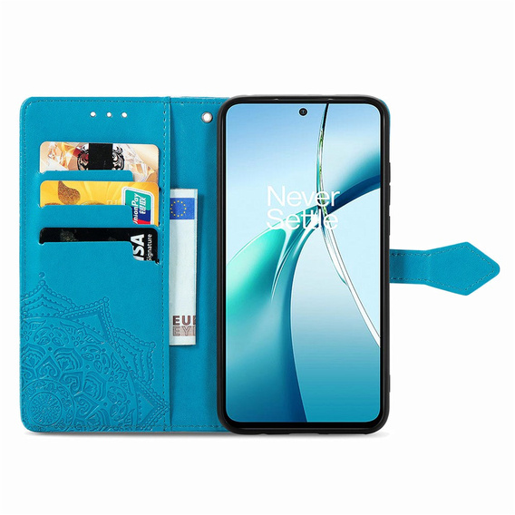 Etui z klapką do Realme C75, Mandala, niebieskie