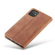 Etui CASEME do iPhone 11, Leather Wallet Case, brązowe