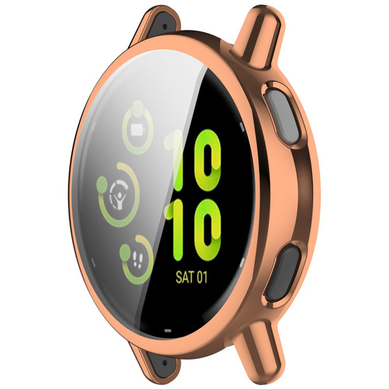 2w1 Etui z Osłoną na ekran do Garmin Vivoactive 5, Różowe rose gold