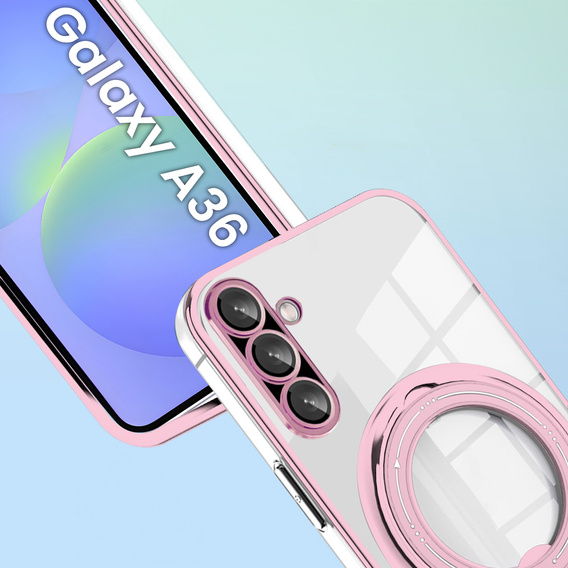 Etui Magnetyczne do Samsung Galaxy A36 5G, do MagSafe, różowe