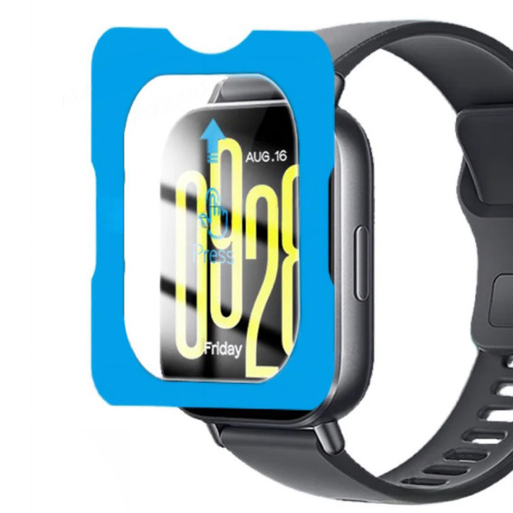 2x Szkło Hartowane z ramką do montażu ERBORD do Xiaomi Redmi Watch 5 Active