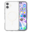 Etui do iPhone 17, do MagSafe, brokatowe, przezroczyste