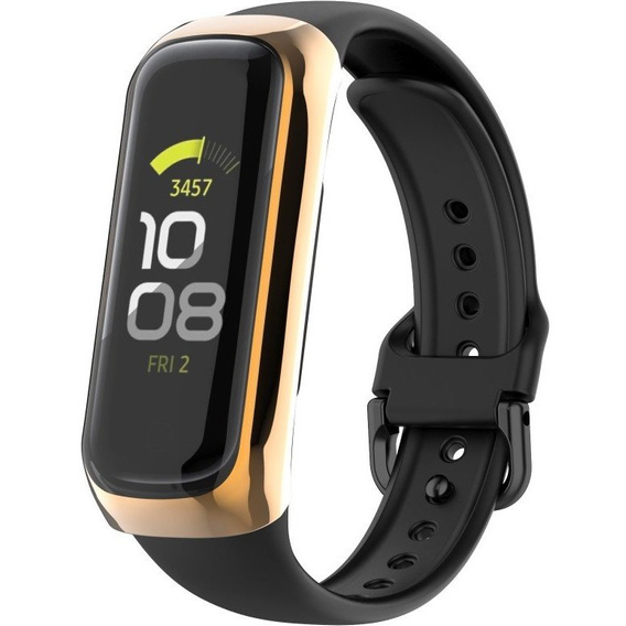 Etui z osłoną na ekran do Samsung Galaxy Fit 2 SM-R220, Różowe złoto