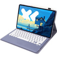 Etui z klawiaturą Bluetooth do Lenovo Idea Tab Pro / Tab P12 – fioletowe