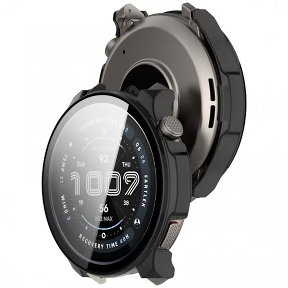 2w1 Etui + Szkło Hartowane do Amazfit Balance 2, Czarne