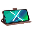 Etui z klapką do Oppo Reno5 Lite, Card Slot, brązowe