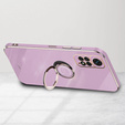 Etui do Xiaomi Redmi Note 11 / 11S, Electro Ring, fioletowe