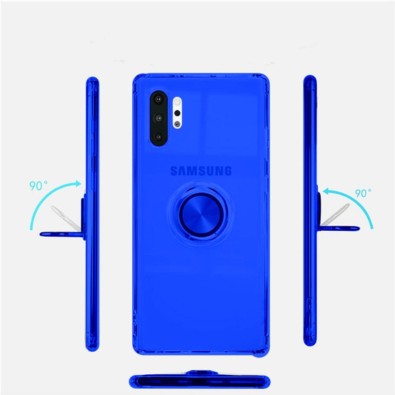 Etui do Samsung Galaxy Note 10 - ERBORD Airbag Ring - Blue