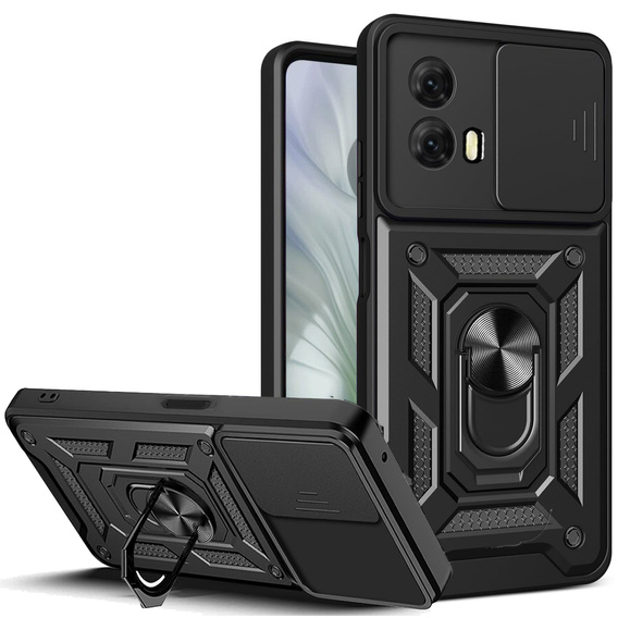 Etui pancerne do Motorola Moto E14, CamShield Slide, czarne