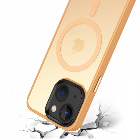 Etui do iPhone 14, Simple MagSafe, pomarańczowe