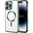 Etui do iPhone 14 Pro, Electro MagSafe, zielone + Szkło na ekran