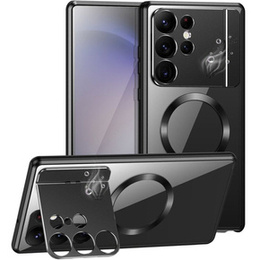 Etui Magnetyczne do Samsung Galaxy S23 Ultra 5G, Aroma Hybrid, czarne