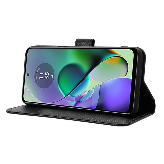 Etui z klapką do Motorola Moto G54 5G, Smart Magnet, czarne