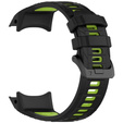 Pasek silikonowy do Garmin Instinct 3 Solar / Instinct 3 AMOLED 45mm – sportowy, czarno-zielony
