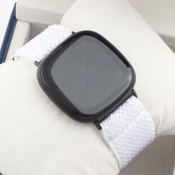 Pasek Nylonowy do Fitbit Versa 3/Versa Sense, Biały
