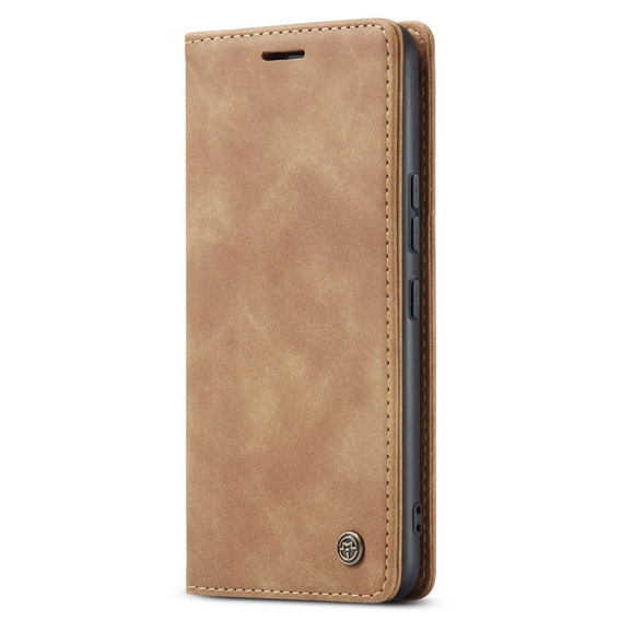 Etui CASEME do Xiaomi 12 Lite, Leather Wallet Case, brązowe