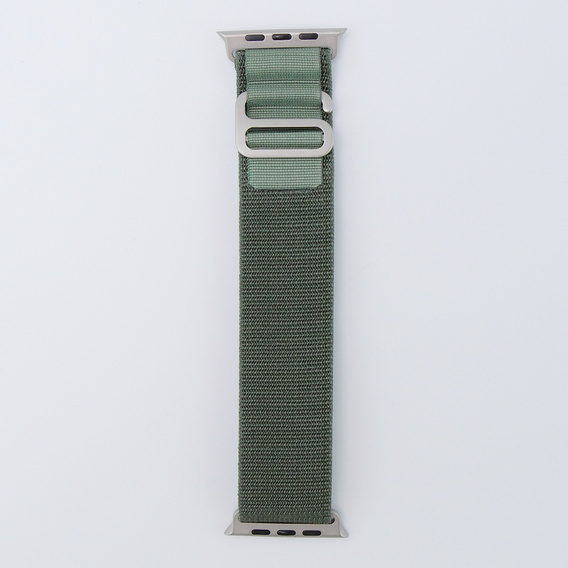 Pasek Nylonowy do Apple Watch 1/2/3/4/5/6/7/8/9/10/11/SE Ultra 1/2/3 42/44/45/46/49mm, Zielony