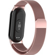 Pasek Bransoleta Milanese do Xiaomi Smart Band 10 / 9 / 8, Różowy