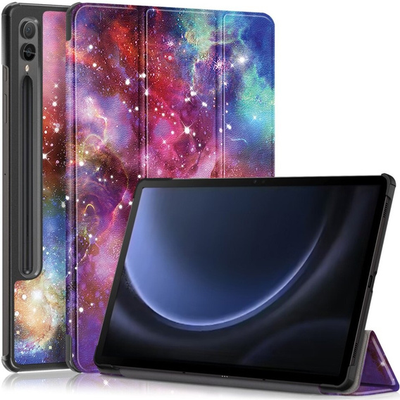 Etui do Samsung Galaxy Tab S9 FE+ Plus z miejscem na rysik, Galaktyka