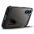 Etui Spigen do Samsung Galaxy S25+ Plus, Tough Armor Mag MagSafe, szare + Szkło Hartowane 9H