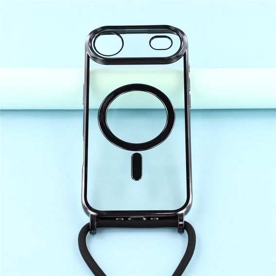Etui do iPhone Air, Electro MagSafe, czarne + Smycz