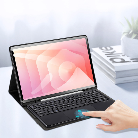 Etui z klawiaturą Bluetooth do Samsung Galaxy Tab S11, Dux Ducis TK Series – czarny
