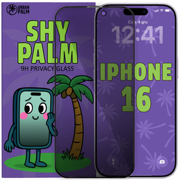 Szkło Hartowane Prywatyzujące Shy Palm do iPhone 16