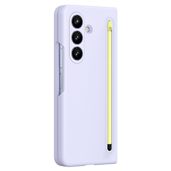 Etui ze szkłem i rysikiem do Samsung Galaxy Z Fold7 – fioletowe