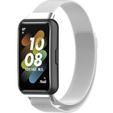 Pasek Bransoleta Milanese do Huawei Band 7, Srebrny