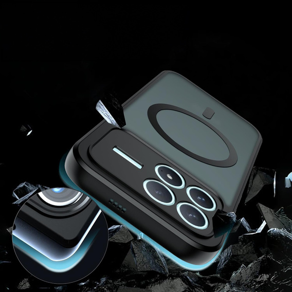 Etui do Xiaomi Poco F8 Pro, do MagSafe, ERBORD Matt Case, czarny