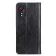 Etui do Samsung Galaxy Xcover 7, Wallet Litchi Leather, czarne