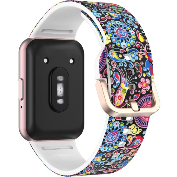 Pasek Silikonowy do Samsung Galaxy Fit 3, Colorful Jellyfish