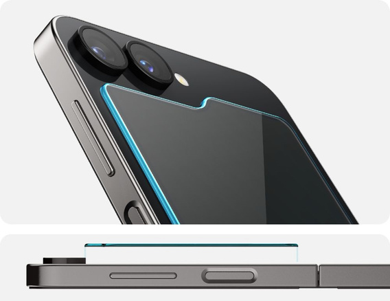 SPIGEN Szkło Hartowane do Samsung Galaxy Z Flip7 FE / Z Flip6 , Glas.TR EZ Fit (2 sztuki)