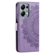 Etui z klapką do Xiaomi Redmi Note 13 Pro 4G / Xiaomi Redmi Note 14S / Xiaomi Poco M6 Pro 4G, Mandala, fioletowe