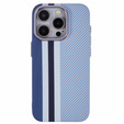 Etui do iPhone 14 Pro, Carbon Fiber MagSafe, niebieskie